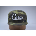 Color de camuflaje bordado personalizado de algodón casquillo Snapback